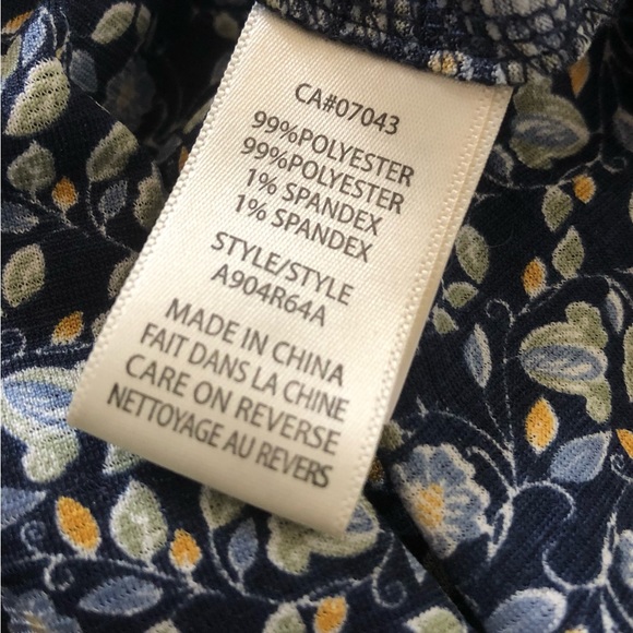 MaxStudio Blue Floral Dress S - Picture 4 of 5